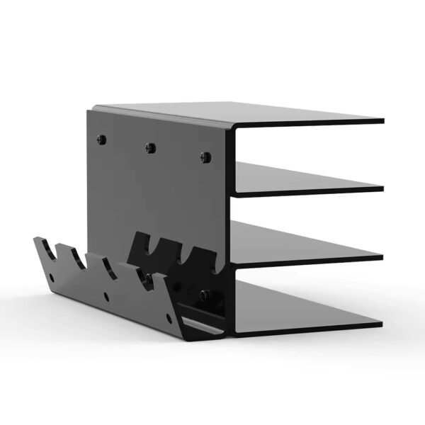Acrylic Keyboard Plate Display Stand – 3-Tier Ergonomic Storage for Mechanical Keyboards & Mouse | Stylish Transparent Holder