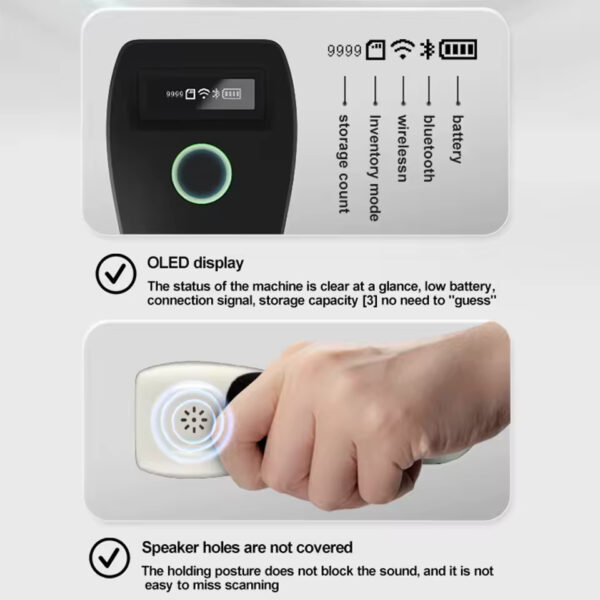Mini 2D Barcode Scanner – Wireless Bluetooth & 2.4G | Pocket QR Code Reader for iOS, Android, PC & Mobile Payments
